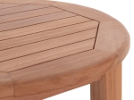 ΤΡΑΠΕΖΙ/ΣΤΑΝΤ ΜΠΑΡ ΣΤΡΟΓΓΥΛΟ PRESSCOT HM18114 ΞΥΛΟ TEAK--ΦΥΣΙΚΟ Φ60x105Υεκ.