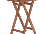 ΤΡΑΠΕΖΙ ΣΚΗΝΟΘΕΤΗ ΣΤΡΟΓΓΥΛΟ HEIDEL HM18120 ΞΥΛΟ TEAK--ΦΥΣΙΚΟ Φ60x75Υεκ.