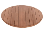 ΕΠΙΦΑΝΕΙΑ ΤΡΑΠΕΖΙΟΥ ΣΤΡΟΓΓΥΛΗ HM18132 ΞΥΛΟ TEAK--ΦΥΣΙΚΟ Φ60x4(πάχος)εκ.
