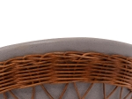 ΒΟΗΘΗΤΙΚΟ ΤΡΑΠΕΖΙ ΣΤΡΟΓΓΥΛΟ DELIA HM18167.03 FIBER CEMENT ΓΚΡΙ & RATTAN Φ40x45Υεκ