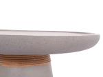 ΒΟΗΘΗΤΙΚΟ ΤΡΑΠΕΖΙ TRED HM18168.03 FIBER CEMENT ΓΚΡΙ-ΦΥΣΙΚΟ RATTAN--Φ49x30Υεκ.