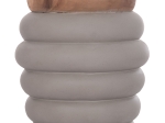 ΤΡΑΠΕΖΙ ΒΟΗΘΗΤΙΚΟ PUFFAT HM18172.03 FIBER CEMENT ΓΚΡΙ- ΞΥΛΟ TEAK TOP Φ45x46Υεκ.