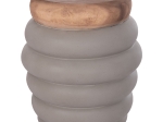 ΤΡΑΠΕΖΙ ΒΟΗΘΗΤΙΚΟ PUFFAT HM18172.03 FIBER CEMENT ΓΚΡΙ- ΞΥΛΟ TEAK TOP Φ45x46Υεκ.