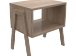 ΚΟΜΟΔΙΝΟ JAKE HM18182.03 ΜΕΛΑΜΙΝΗ ΣΕ ΣΟΝΑΜΑ 48x35x49Υεκ.