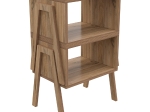 ΚΟΜΟΔΙΝΟ JAKE HM18182.04 ΜΕΛΑΜΙΝΗ ΣΕ ΦΥΣΙΚΟ ΞΥΛΟΥ 48x35x49Υεκ.