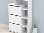 ΠΑΠΟΥΤΣΟΘΗΚΗ ROBBEN HM18189.01 ΜΕΛΑΜΙΝΗ ΣΕ ΛΕΥΚΟ 90x30x143Υεκ.