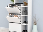 ΠΑΠΟΥΤΣΟΘΗΚΗ ROBBEN HM18189.01 ΜΕΛΑΜΙΝΗ ΣΕ ΛΕΥΚΟ 90x30x143Υεκ.