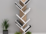 ΒΙΒΛΙΟΘΗΚΗ LIANA HM18193.03 ΜΕΛΑΜΙΝΗ SONAMA-ΛΕΥΚΗ 53x27x138Υεκ.