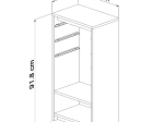 ΣΥΡΤΑΡΙΕΡΑ SANI HM18198.03 ΜΕΛΑΜΙΝΗ SONAMA-ΛΕΥΚΑ ΣΥΡΤΑΡΙΑ P.E. 45,5x30x92Υ
