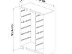 ΣΥΡΤΑΡΙΕΡΑ SANI HM18200.03 ΜΕΛΑΜΙΝΗ SONAMA-ΛΕΥΚΑ ΣΥΡΤΑΡΙΑ P.E. 69x29,6x91,8Υεκ.