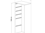 ΣΥΡΤΑΡΙΕΡΑ SANI HM18214.01 ΜΕΛΑΜΙΝΗ ΣΕ ΛΕΥΚΟ-6 ΛΕΥΚΑ ΣΥΡΤΑΡΙΑ P.E. 45,5x30x109Υεκ