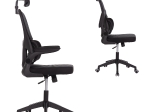 ΚΑΡΕΚΛΑ ΓΡΑΦΕΙΟΥ BASTON HM18236.01 ΜΑΥΡΟ MESH & PP ΣΚΕΛΕΤΟΣ 64x60x117-127Υεκ.