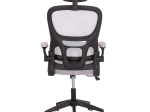 ΚΑΡΕΚΛΑ ΓΡΑΦΕΙΟΥ BASTON HM18236.02 ΓΚΡΙ MESH & ΜΑΥΡΟ PP ΣΚΕΛΕΤΟΣ 64x60x127Υεκ.