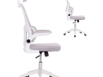 ΚΑΡΕΚΛΑ ΓΡΑΦΕΙΟΥ BASTON HM18236.03 ΓΚΡΙ MESH & ΛΕΥΚΟΣ PP ΣΚΕΛΕΤΟΣ 64x60x127Υεκ.