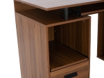 ΓΡΑΦΕΙΟ ΜΕΛΑΜΙΝΗΣ STATUS HM2026.03 WALNUT 120Χ55Χ76 εκ.