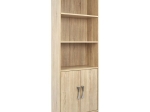 ΒΙΒΛΙΟΘΗΚΗ ΜΕΛΑΜΙΝΗΣ ENSLEY HM2027.03 SONAMA ΜΕ ΧΕΡΟΥΛΙ 60x30x180εκ