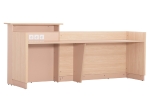 ΓΡΑΦΕΙΟ ΥΠΟΔΟΧΗΣ DALTON HM2068.02 ΜΕΛΑΜΙΝΗ ΣΕ SONAMA-ΜΠΕΖ 240x80x106Υεκ.