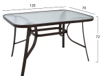 ΣΕΤ ΤΡΑΠΕΖΑΡΙΑΣ ΕΞΩΤΕΡΙΚΟΥ ΧΩΡΟΥ 5ΤΜΧ MORNER HM21028 ΚΑΦΕ ΜΕΤΑΛΛΟ & WICKER