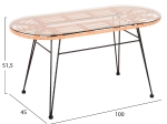 ΣΕΤ ΕΞΩΤ.ΧΩΡΟΥ 4ΤΜΧ ALLEGRA HM21051 ΣΥΝΘ.RATTAN ΜΠΕΖ-ΜΑΥΡΟ ΜΕΤΑΛΛΟ