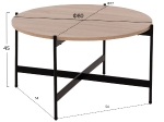 ΣΕΤ 2ΤΜΧ ΤΡΑΠΕΖΙΑ ΣΑΛΟΝΙΟΥ RONDA HM21089.02 MDF ΣΟΝΑΜΑ Φ80εκ & Φ50εκ