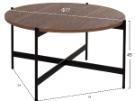 ΣΕΤ 2ΤΜΧ ΤΡΑΠΕΖΙΑ ΣΑΛΟΝΙΟΥ RONDA HM21089.03 MDF ΣΕ ΚΑΡΥΔΙ ΧΡΩΜΑ Φ80εκ & Φ50εκ