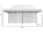 GAZEBO ΕΠΑΓΓΕΛΜΑΤΙΚΟ ΒΑΡΕΩΣ ΤΥΠΟΥ CRESSEN HM21099 ΠΤΥΣΣΟΜΕΝΟ ΑΛΟΥΜΙΝΙΟΥ 3x6x3,4Yμ