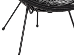 ΣΕΤ ΕΞΩΤΕΡΙΚΟΥ ΧΩΡΟΥ 3ΤΜΧ ACAPULCO HM21101 P.E.RATTAN-ΜΕΤΑΛΛΟ ΣΕ ΜΑΥΡΟ