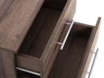 ΚΟΜΟΔΙΝΟ ΜΕΛΑΜΙΝΗΣ CHELSEA HM2220.12 ΑΝΟΙΧΤΟ ΚΑΦΕ-2 ΣΥΡΤΑΡΙΑ 48X40,5X41,5Υεκ.