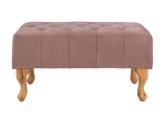ΤΑΜΠΟΥΡΕ T.CHESTERFIELD EMMA HM226.05 ΣΑΠΙΟ ΜΗΛΟ ΒΕΛΟΥΔΟ-ΠΟΔΙΑ ΣΕ ΦΥΣΙΚΟ 78x46x40Y