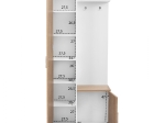 ΕΠΙΠΛΟ ΕΙΣΟΔΟΥ ΜΕ ΚΑΘΡΕΠΤΗ JANICE HM2264 SONAMA ΛΕΥΚΟ 70x37x181 εκ.