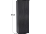 ΠΑΠΟΥΤΣΟΘΗΚΗ ΞΥΛΙΝΗ DAYANNA ΜΕ 6 ΡΑΦΙΑ 60X43X180.5εκ. ZEBRANO HM2379.01