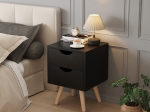 ΚΟΜΟΔΙΝΟ DINKL HM2472.02 ΜΕΛΑΜΙΝΗ-2 ΣΥΡΤΑΡΙΑ-WENGE 29,5x29,5x45Υεκ