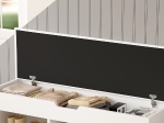 ΠΑΠΟΥΤΣΟΘΗΚΗ ΜΕ ΚΑΘΙΣΜΑ ROMIR HM2478.03 ΜΕΛΑΜΙΝΗ ΛΕΥΚΗ-KΑΘΙΣΜΑ PU ΛΕΥΚΟ 100x30x44Υ