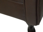 ΑΝΑΚΛΙΝΔΡΟ T.CHESTERFIELD NIOVI HM3007.01 PU ΣΚ.ΚΑΦΕ-ΜΑΥΡΑ ΠΟΔΙΑ 190x61x84Yεκ.