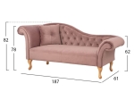 ΑΝΑΚΛΙΝΔΡΟ T.CHESTERFIELD NIOVI HM3007.05 ΣΑΠΙΟ ΜΗΛΟ ΒΕΛΟΥΔΟ-ΠΟΔΙΑ ΦΥΣΙΚΟ 187x61x82Υεκ