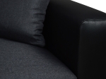 ΚΑΝΑΠΕΣ ΓΩΝΙΑ ΚΡΕΒΑΤΙ WAYNE 220x146x86Υεκ.HM3028.01 ΓΚΡΙ ΜΕ ΜΑΥΡΟ PU