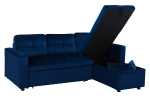 ΚΑΝΑΠΕΣ ΓΩΝΙΑ ΚΡΕΒΑΤΙ WAYNE 224x147x85Υεκ. HM3028.18 ΒΕΛΟΥΔΟ ΜΠΛΕ