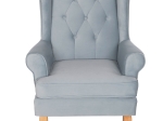 ΠΟΛΥΘΡΟΝΑ ΜΠΕΡΖΕΡΑ BRANDON HM3073.31 BABY BLUE ΒΕΛΟΥΔΟ-ΠΟΔΙΑ ΣΕ ΦΥΣΙΚΟ 82,5x80x104Υεκ