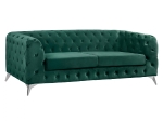 ΚΑΝΑΠΕΣ 3ΘΕΣΙΟΣ ALBERT Τ.CHESTERFIELD ΚΥΠΑΡΙΣΣΙ ΒΕΛΟΥΔΟ HM3128.03 224x90x72 εκ.