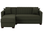 ΚΑΝΑΠΕΣ ΚΡΕΒΑΤΙ GHUFRAN ΓΩΝΙΑ ΑΝΑΣΤΡΕΨΙΜΗ DARK OLIVE HM3244.05 200x133x77Yεκ.