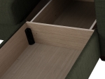 ΚΑΝΑΠΕΣ ΚΡΕΒΑΤΙ GHUFRAN ΓΩΝΙΑ ΑΝΑΣΤΡΕΨΙΜΗ DARK OLIVE HM3244.05 200x133x77Yεκ.