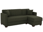 ΚΑΝΑΠΕΣ ΚΡΕΒΑΤΙ GHUFRAN ΓΩΝΙΑ ΑΝΑΣΤΡΕΨΙΜΗ DARK OLIVE HM3244.05 200x133x77Yεκ.