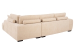 ΚΑΝΑΠΕΣ ΓΩΝΙΑ (ΔΕΞΙΑ) COVEN HM3266.01R ΕΚΡΟΥ ΥΦΑΣΜΑ 298x102-208x85Υεκ.