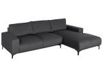 ΚΑΝΑΠΕΣ ΓΩΝΙΑ (ΔΕΞΙΑ) NOA HM3278.02R ΑΝΘΡΑΚΙ ΥΦΑΣΜΑ 288x90-157x67-80Υεκ.