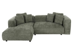 ΚΑΝΑΠΕΣ ΓΩΝΙΑ (ΑΡΙΣΤΕΡΗ) 3-ΘΕΣΙΟΣ GRACE HM3280.05L ΠΡΑΣΙΝΟ ΥΦΑΣΜΑ 252x160x70-90Υεκ