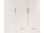 ΝΤΟΥΛΑΠΑ 3ΦΥΛΛΗ CARLY HM384.05 ΜΕ ΔΥΟ ΣΥΡΤΑΡΙΑ ΛΕΥΚΗ 150X55Χ180Υεκ.