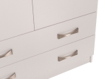 ΝΤΟΥΛΑΠΑ 3ΦΥΛΛΗ CARLY HM384.05 ΜΕ ΔΥΟ ΣΥΡΤΑΡΙΑ ΛΕΥΚΗ 150X55Χ180Υεκ.