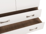 ΝΤΟΥΛΑΠΑ 3ΦΥΛΛΗ CARLY HM384.05 ΜΕ ΔΥΟ ΣΥΡΤΑΡΙΑ ΛΕΥΚΗ 150X55Χ180Υεκ.