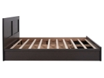 ΚΡΕΒΑΤΙ ΜΕΛΑΜΙΝΗΣ CAPRI HM399.11 ΜΕ 2ΣΥΡΤΑΡΙΑ-WENGE- ΓΙΑ ΣΤΡΩΜΑ 160x200εκ.