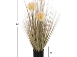 ΔΙΑΚΟΣΜΗΤΙΚΟ ΣΥΝΘΕΤΙΚΟ ΦΥΤΟ HM4016 DANDELION/GRASS ΣΕ ΓΛΑΣΤΡΑ Φ9,5x9-62Υεκ.